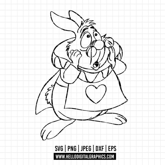COD3573 - Alice in wonderland svg, Alice sketch svg, disney svg, Silhouette, Cricut