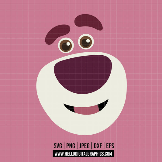 COD3602 -Lotso png, Toy Story PNG, Toy Story Clipart, Toy Story SVG