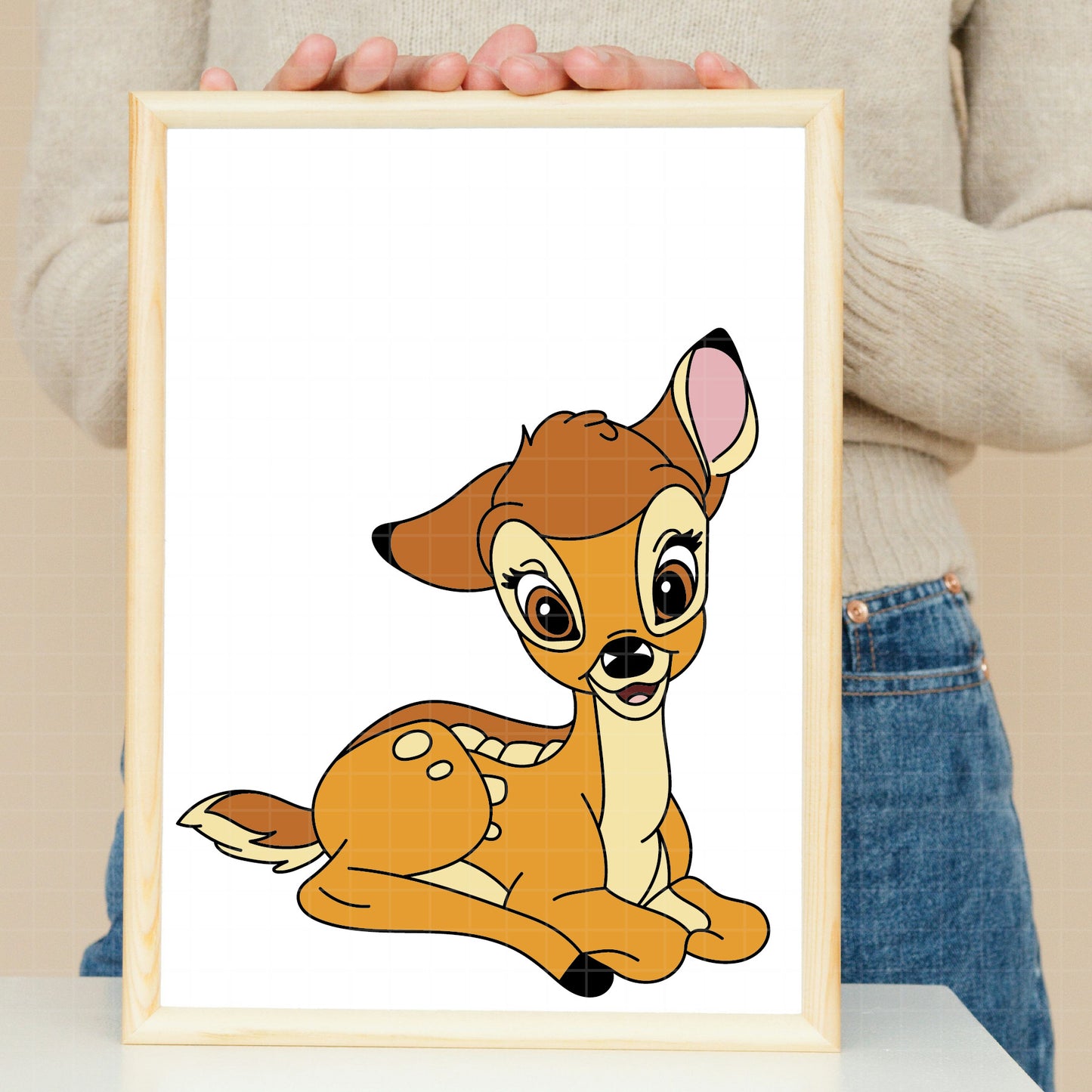 COD3605 - bambi svg, bambi png, bambi clipart, disney svg, cricut, silhouette