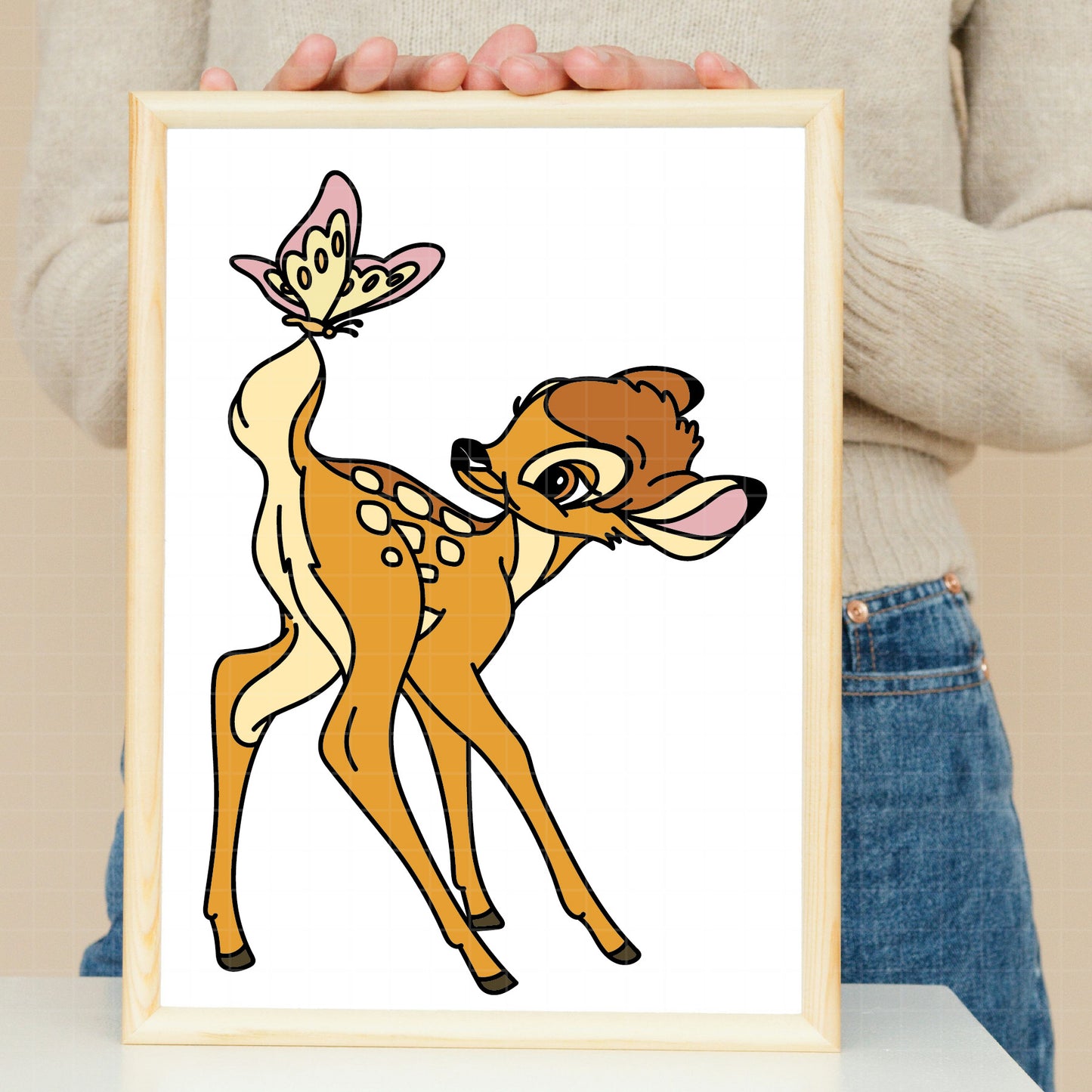COD3623 - bambi svg, bambi png, bambi clipart, disney svg, cricut, silhouette