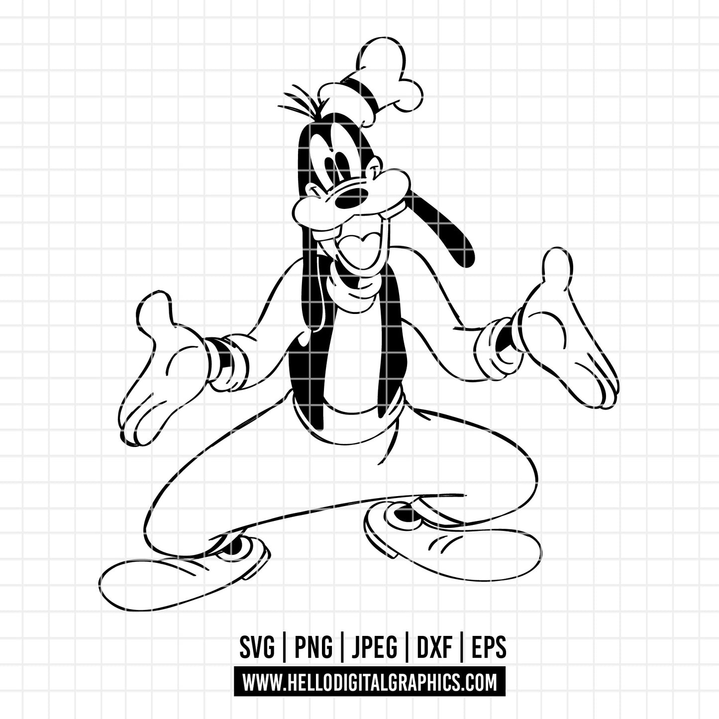 COD3624 - Goofy baby svg, Disney svg, goofy clipart, goofy dtf, Silhouette, Cricut