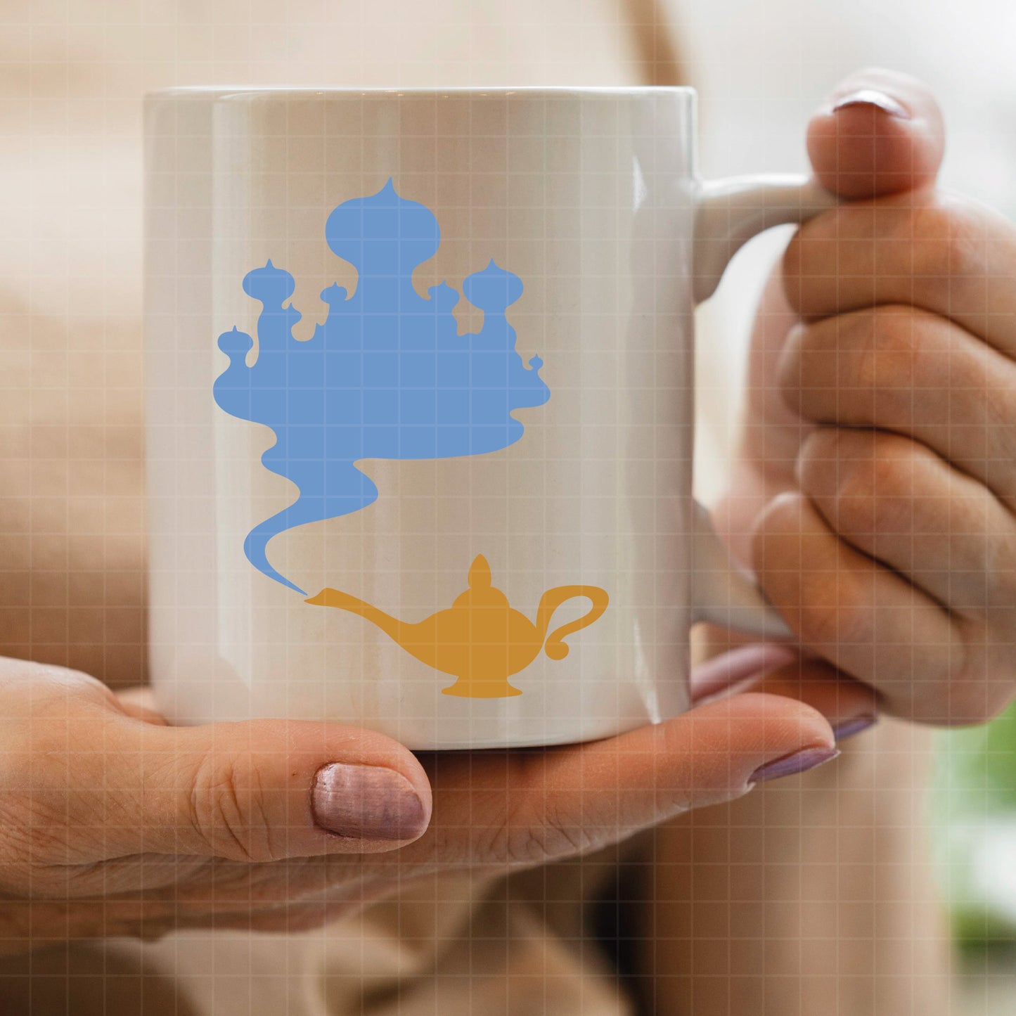 COD3627 - Genie svg, aladdin genie, Aladdin svg, Princess svg, silhouette svg, disney svg