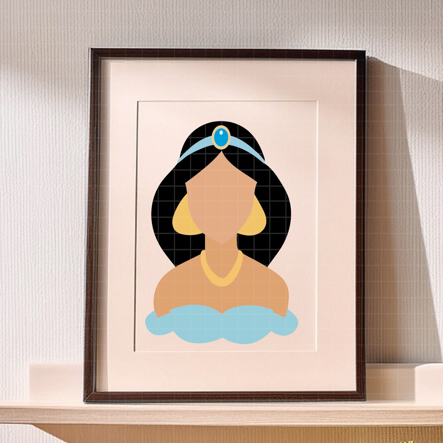 COD3628 - Jasmine Svg, Princess Svg, Indian Princess svg, Arabian Princess SVG, Aladdin svg, Princess svg, silhouette svg, disney svg