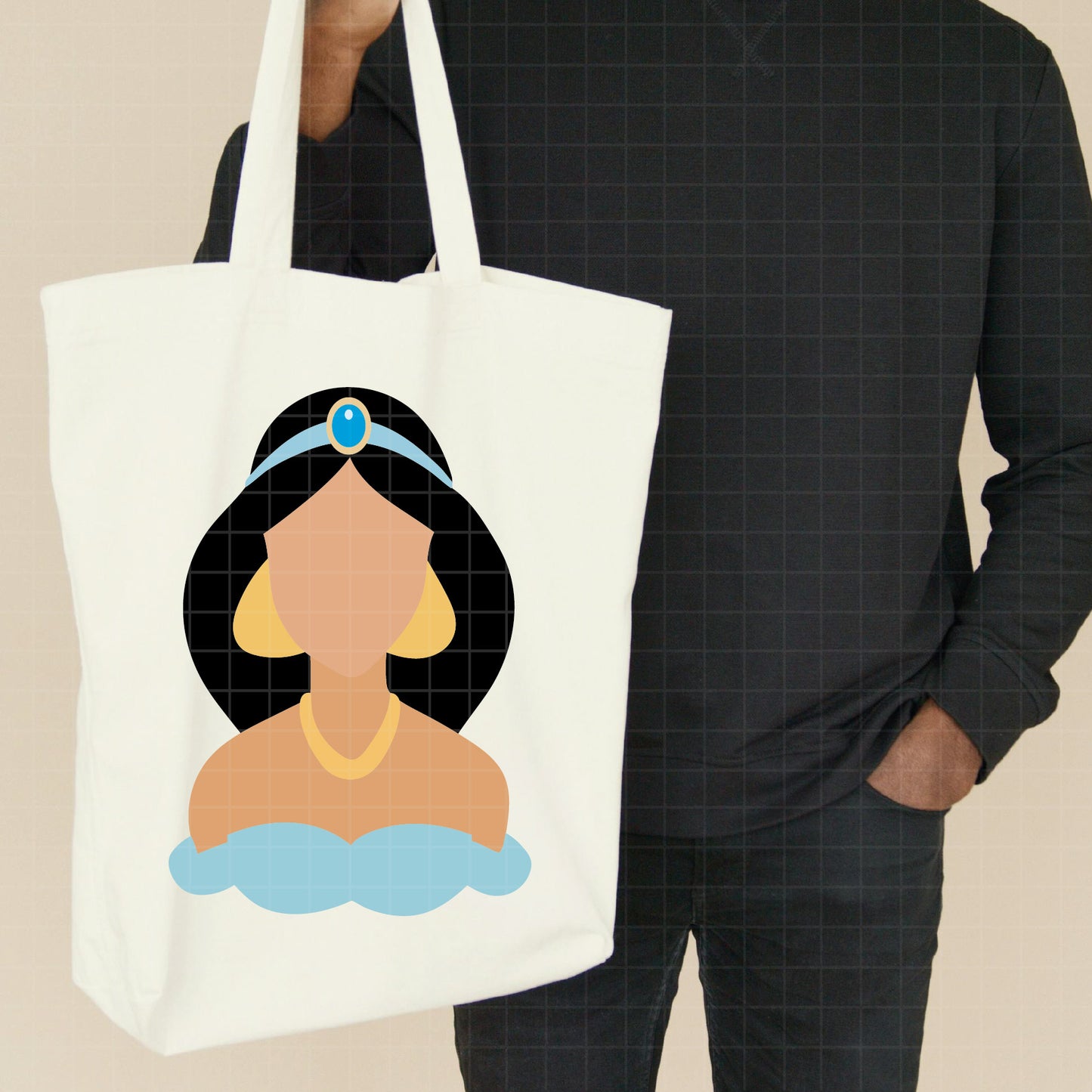 COD3628 - Jasmine Svg, Princess Svg, Indian Princess svg, Arabian Princess SVG, Aladdin svg, Princess svg, silhouette svg, disney svg