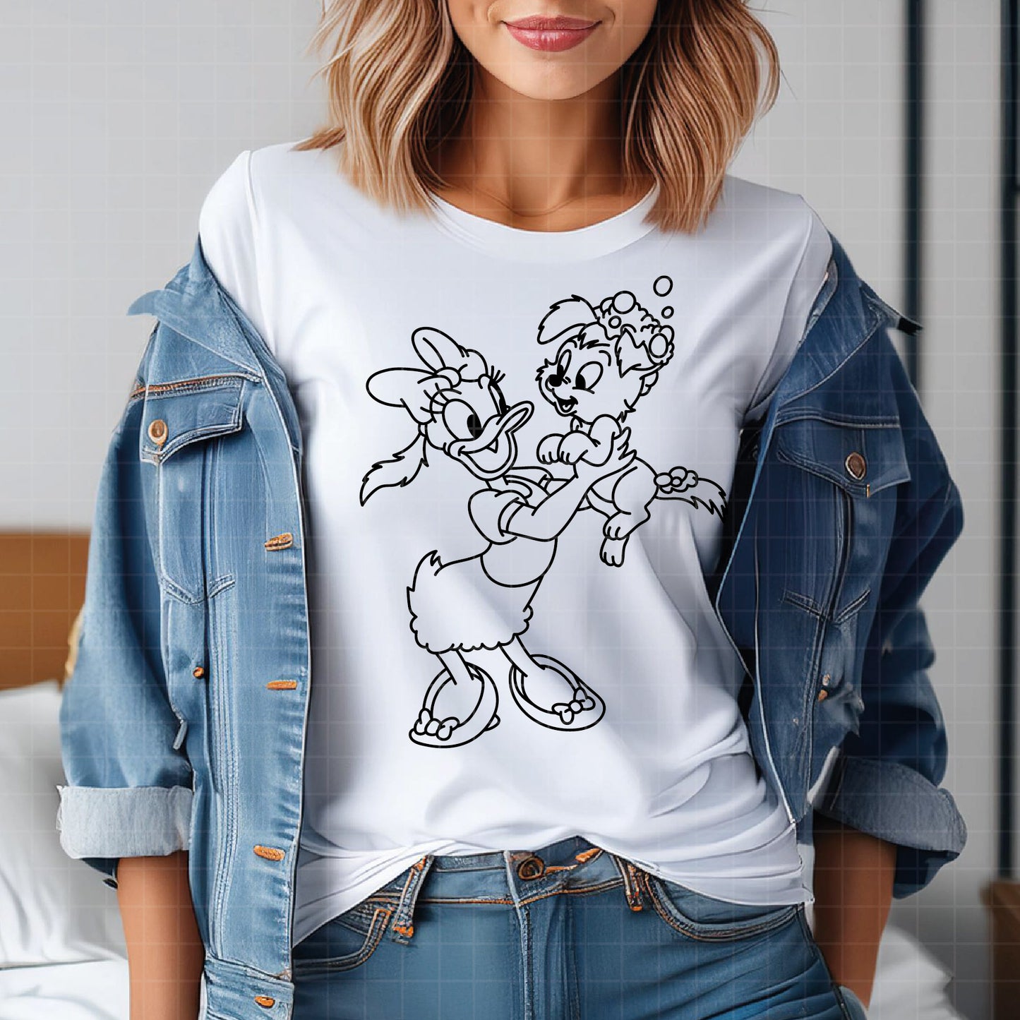 COD3636 - Besties svg, Minnie and daisy svg, Disney svg, disneyland t shirt svg, Disney svg, Minnie mermaid svg