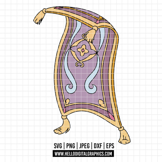 COD3638 - Genie svg, aladdin genie, Aladdin svg, Princess svg, silhouette svg, disney svg