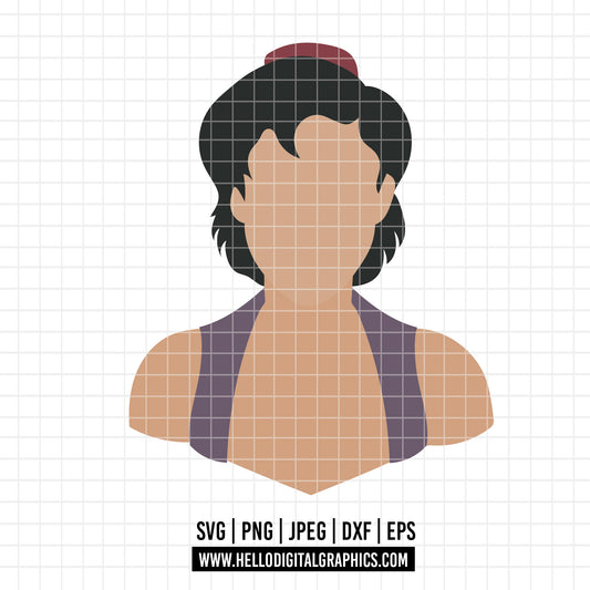 COD3644 - Genie svg, aladdin genie, Aladdin svg, Princess svg, silhouette svg, disney svg