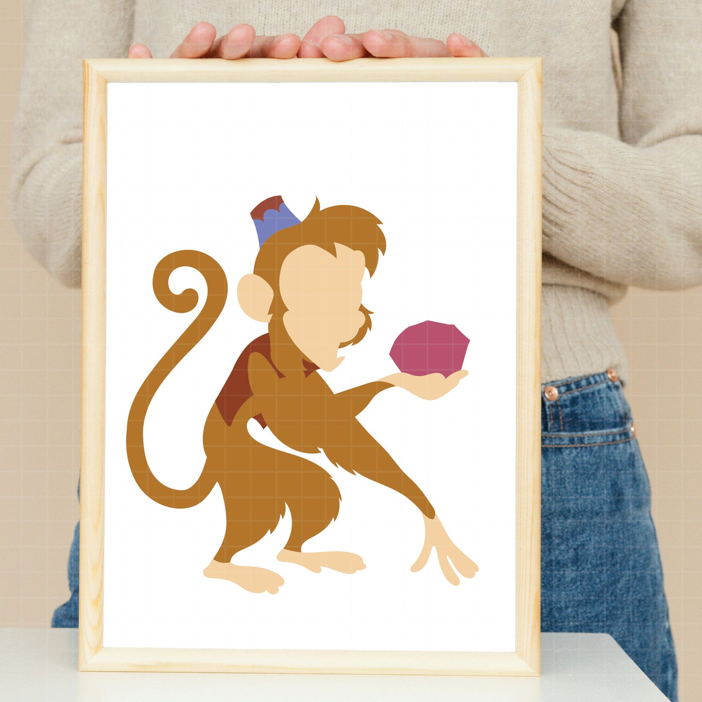 COD3653 - Genie svg, aladdin genie, Aladdin svg, Princess svg, silhouette svg, disney svg