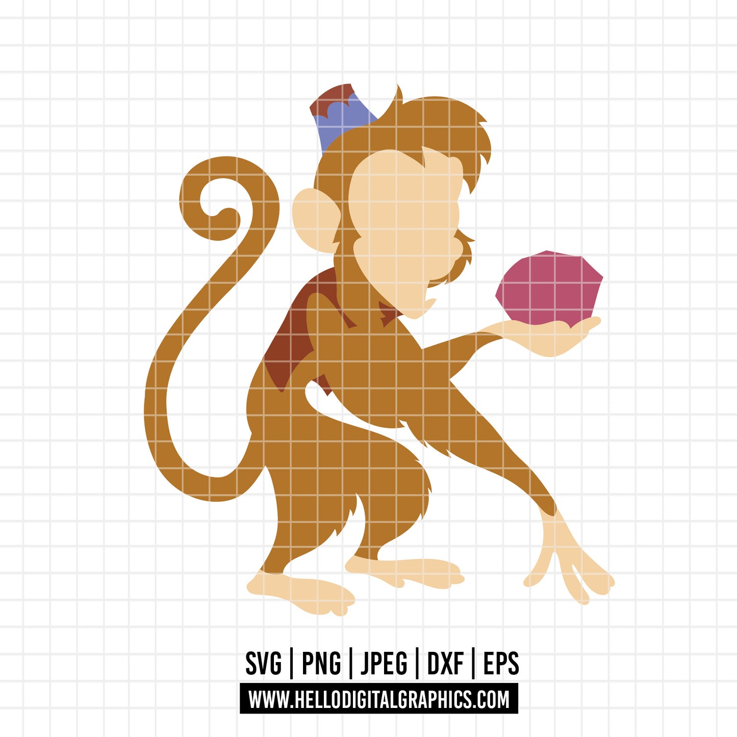 COD3653 - Genie svg, aladdin genie, Aladdin svg, Princess svg, silhouette svg, disney svg