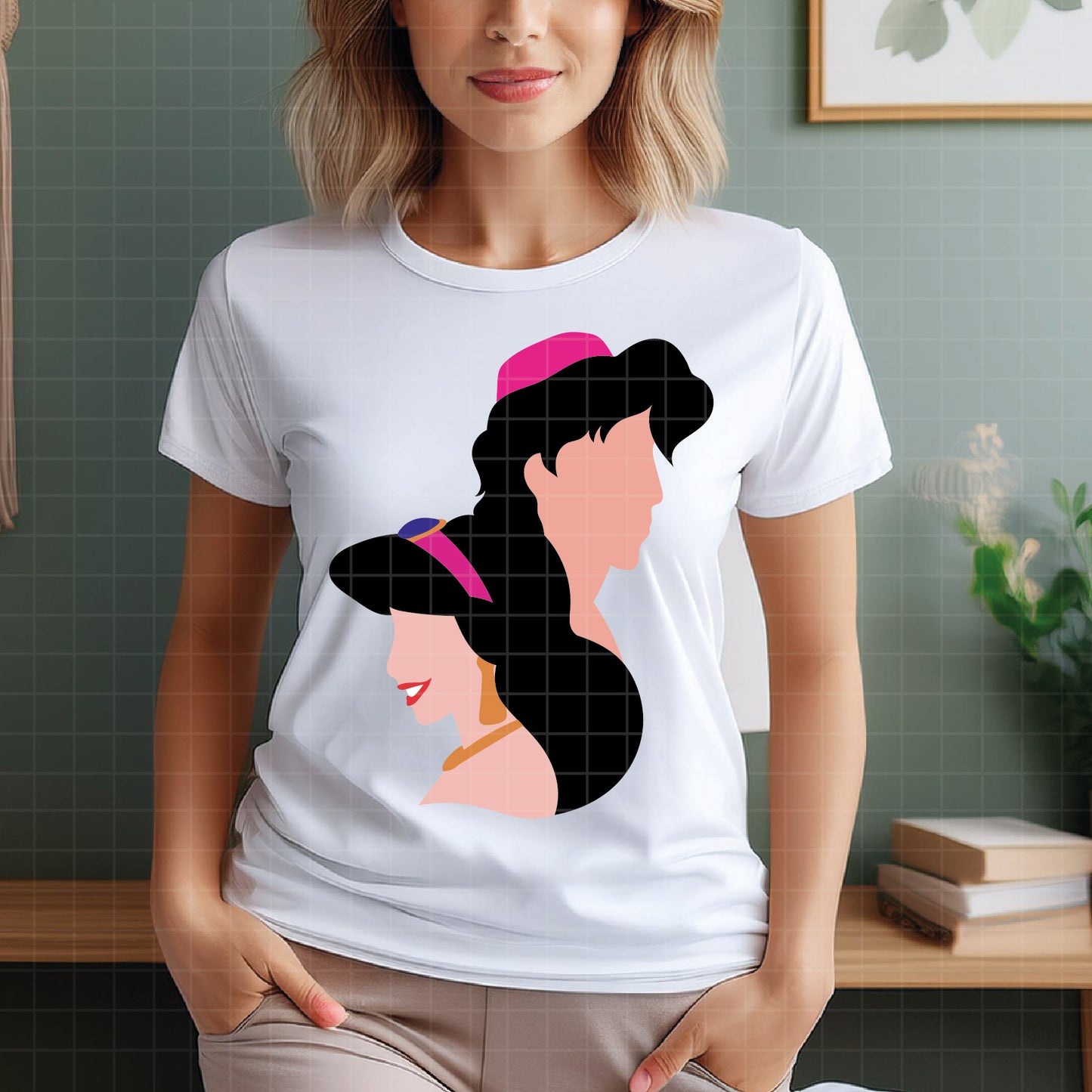 COD3655 - Genie svg, aladdin genie, Aladdin svg, Princess svg, silhouette svg, disney svg