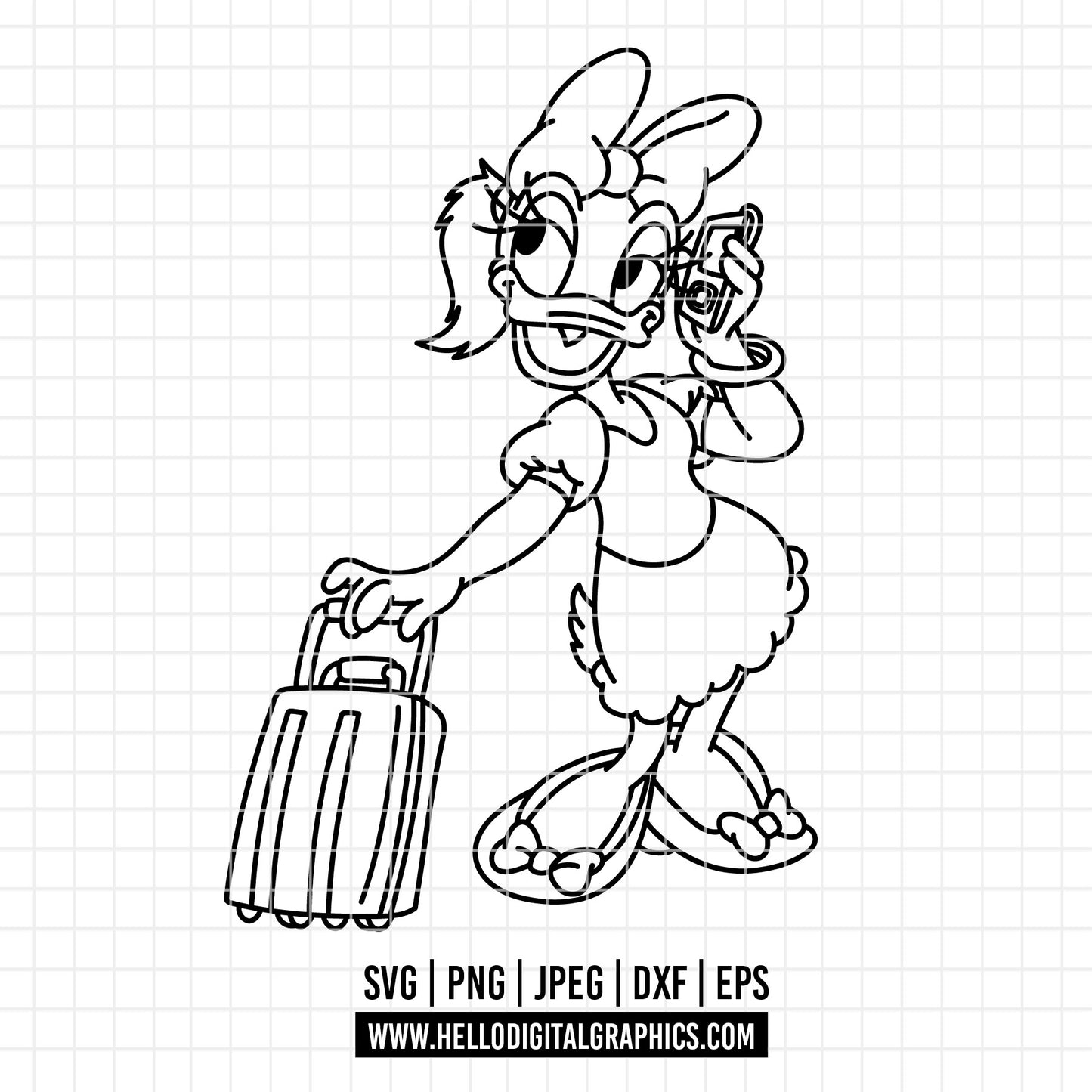 COD3677 - Daisy svg, Disney svg, disneyland t shirt svg, Disney svg