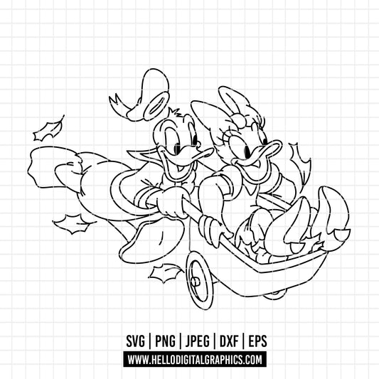 COD3681 - Daisy and donald svg, Disney svg, disneyland t shirt svg, Disney svg