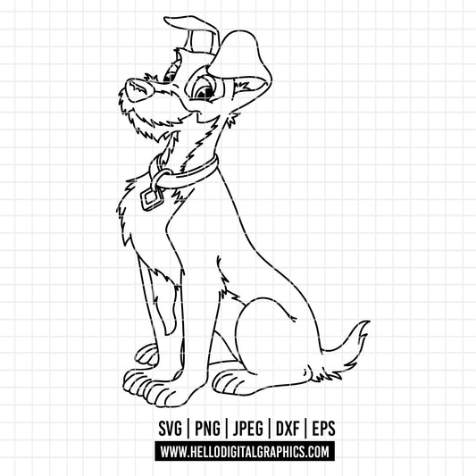 COD3685 - Lady and the Tramp - Digital Download, Instant Download, svg, dxf, eps & png