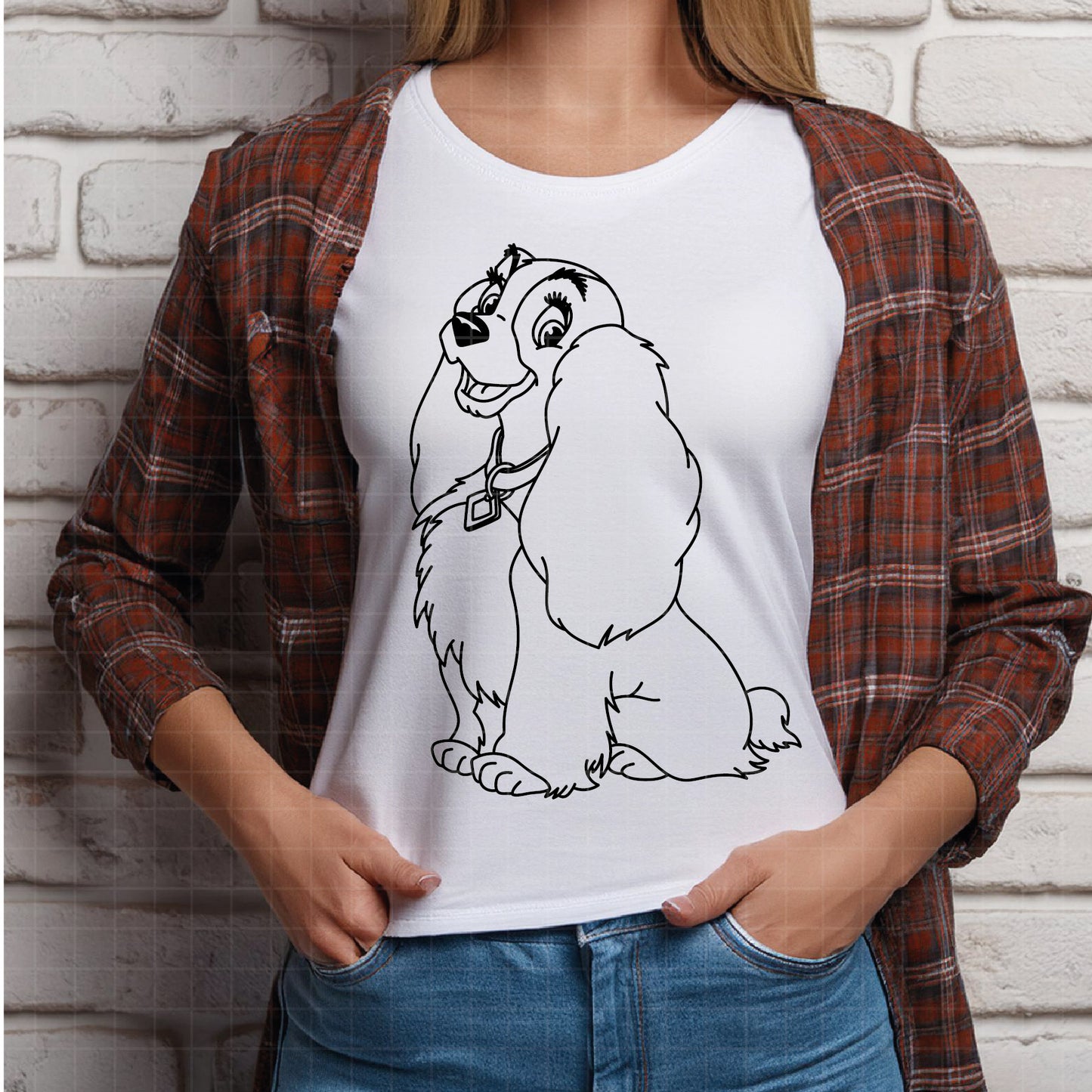 COD3686 - Lady and the Tramp - Digital Download, Instant Download, svg, dxf, eps & png
