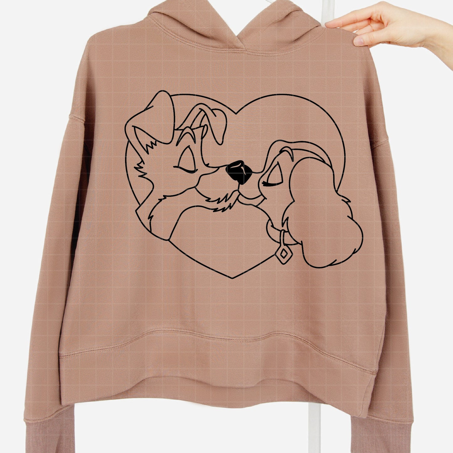COD3687 - Lady and the Tramp - Digital Download, Instant Download, svg, dxf, eps & png