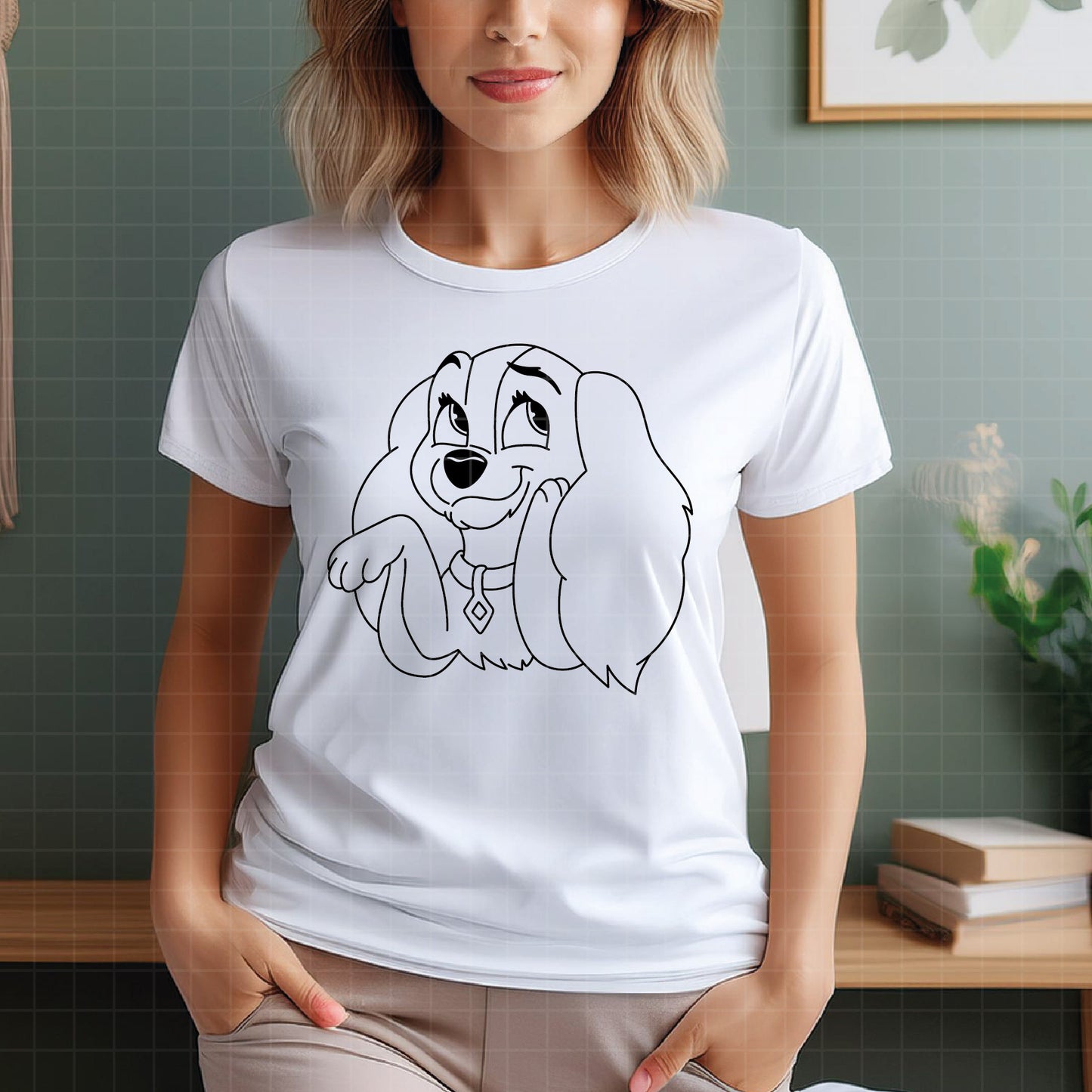 COD3688 - Lady and the Tramp - Digital Download, Instant Download, svg, dxf, eps & png