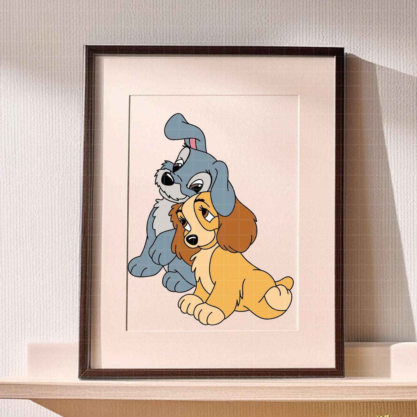 COD3690 - Lady and the Tramp - Digital Download, Instant Download, svg, dxf, eps & png