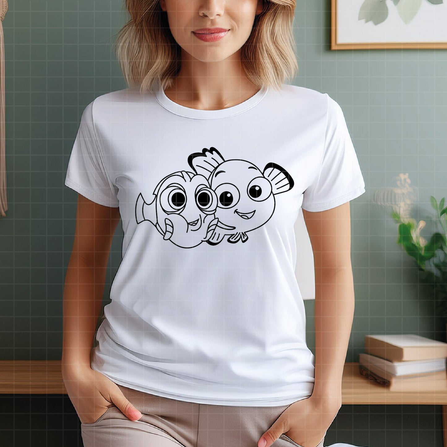 COD3694 - Finding nemo svg, Nemo shirt, disney finding Nemo svg, custom finding nemo seagulls, Disneyworld shirts