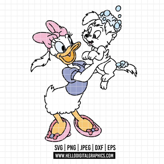 COD3698 - Daisy and donald svg, Disney svg, disneyland t shirt svg, Disney svg