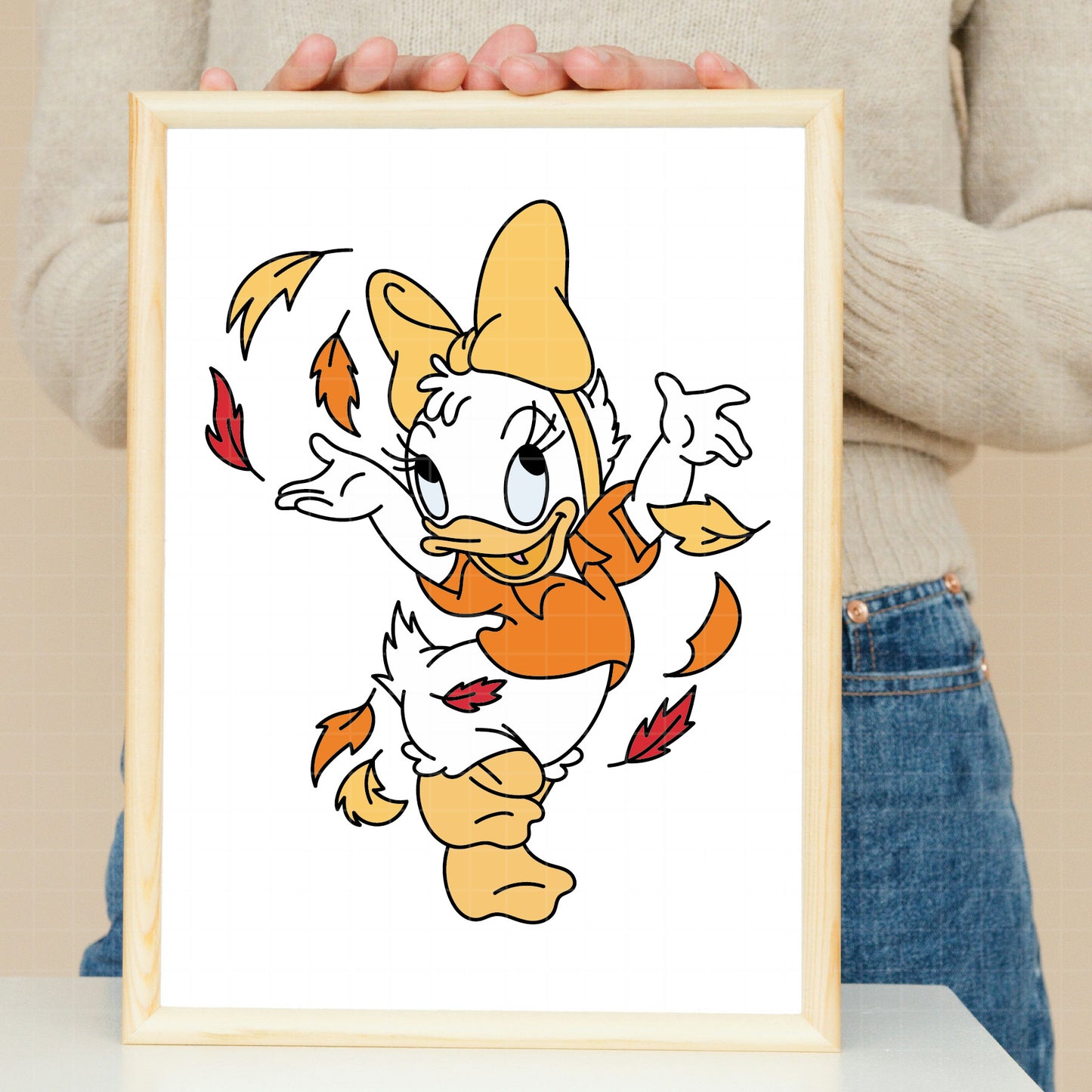 COD3701 - Daisy baby svg, Disney svg, Daisy clipart, Daisy dtf, Silhouette, Cricut