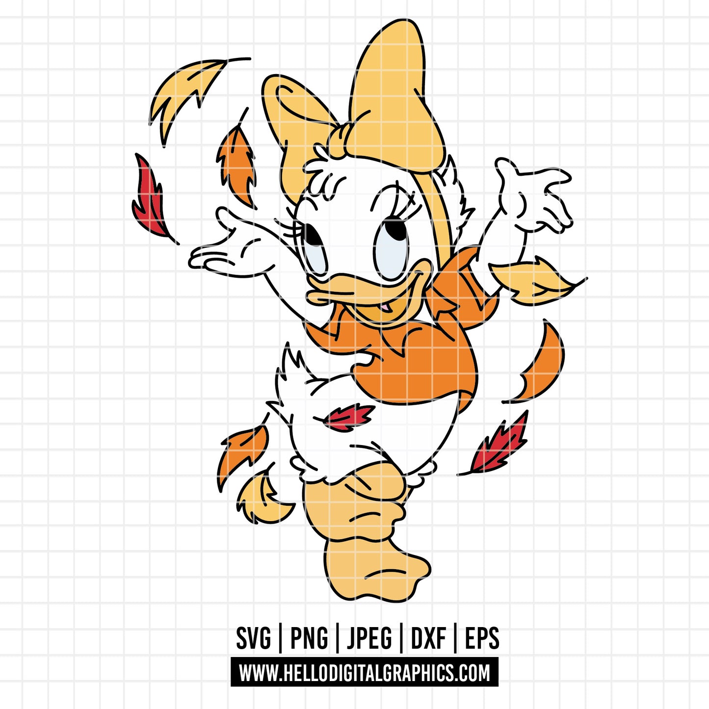 COD3701 - Daisy baby svg, Disney svg, Daisy clipart, Daisy dtf, Silhouette, Cricut