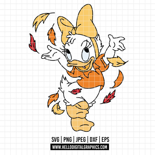 COD3701 - Daisy baby svg, Disney svg, Daisy clipart, Daisy dtf, Silhouette, Cricut