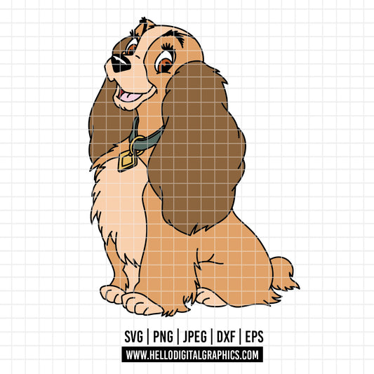 COD3704 - Lady and the Tramp - Digital Download, Instant Download, svg, dxf, eps & png