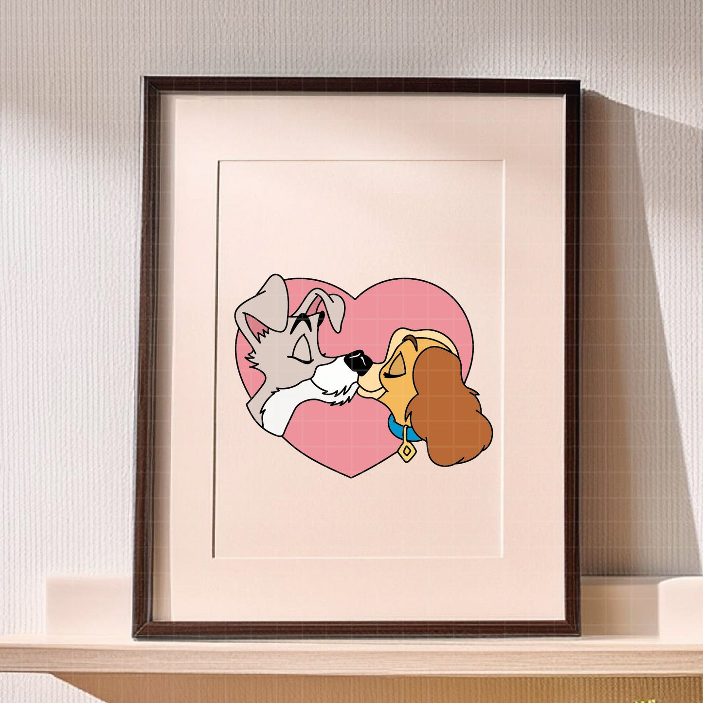 COD3705 - Lady and the Tramp - Digital Download, Instant Download, svg, dxf, eps & png