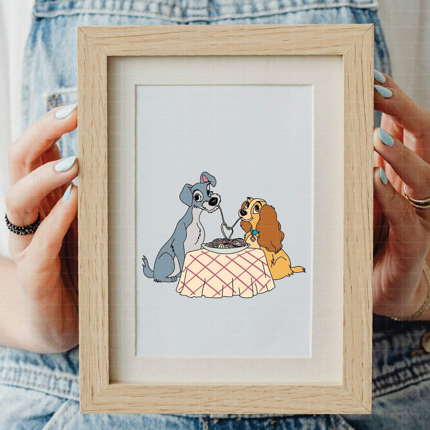 COD3713 - Lady and the Tramp - Digital Download, Instant Download, svg, dxf, eps & png