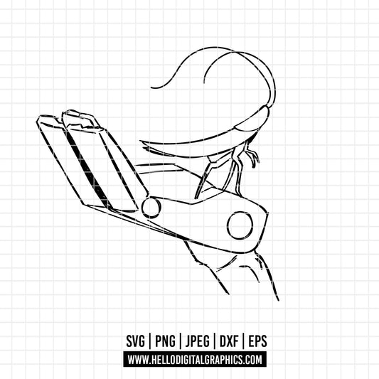 COD3737 - Wall e svg, Wall-e png, Disney svg, walle lineart clipart, wall e dtf, walle silhouette