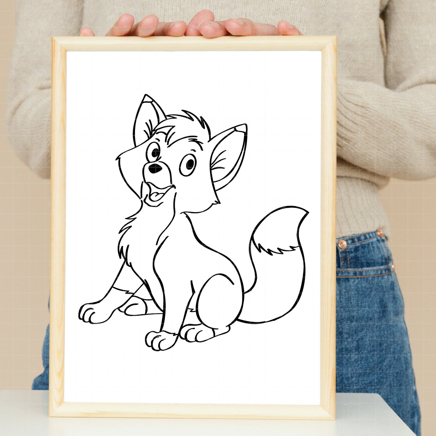 COD3740 - The Fox and the Hound svg, The Fox and the Hound clipart, Disney svg