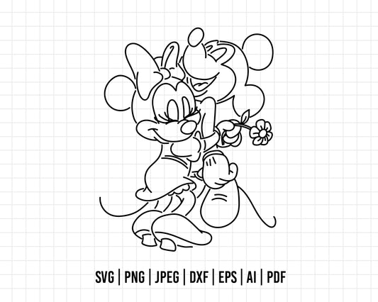 COD375- Mickey and Minnie svg, Always and forever svg, disney svg