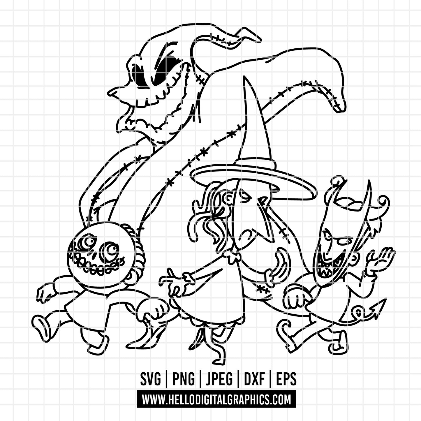 COD3751 - Nightmare Before Christmas svg, Jack Skellington svg, Halloween png
