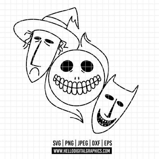 COD3753 - Nightmare Before Christmas svg, Jack Skellington svg, Halloween png