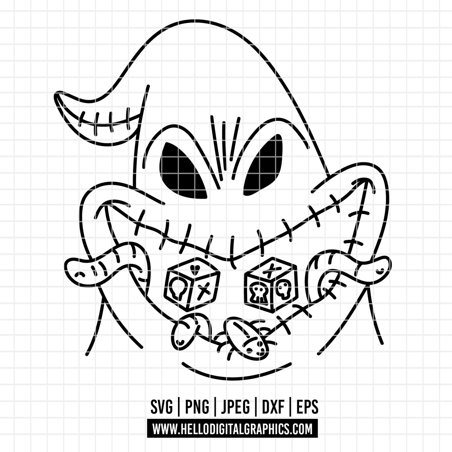 COD3754 - Nightmare Before Christmas svg, Jack Skellington svg, Halloween png