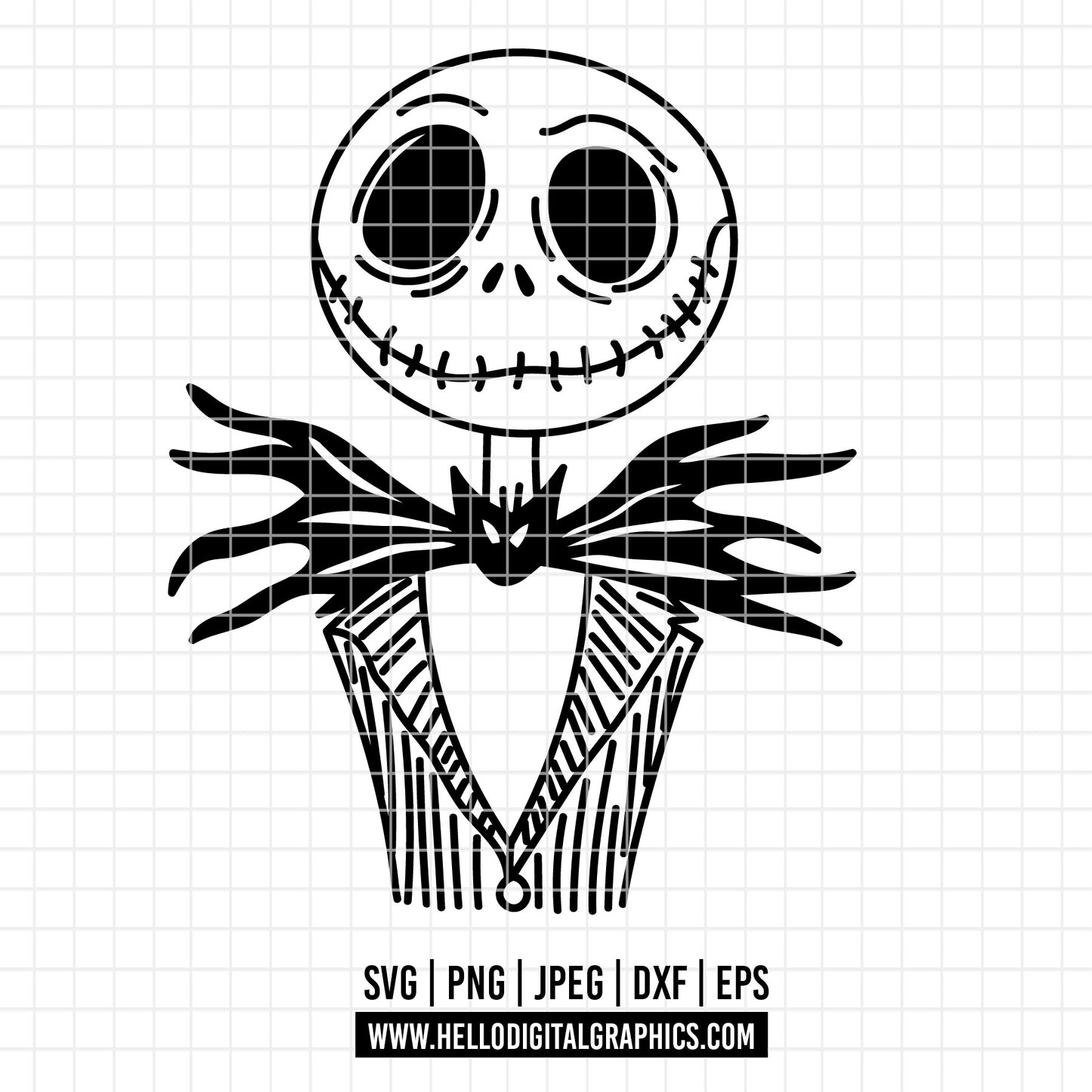 COD3756 - Nightmare Before Christmas svg, Jack Skellington svg, Halloween png