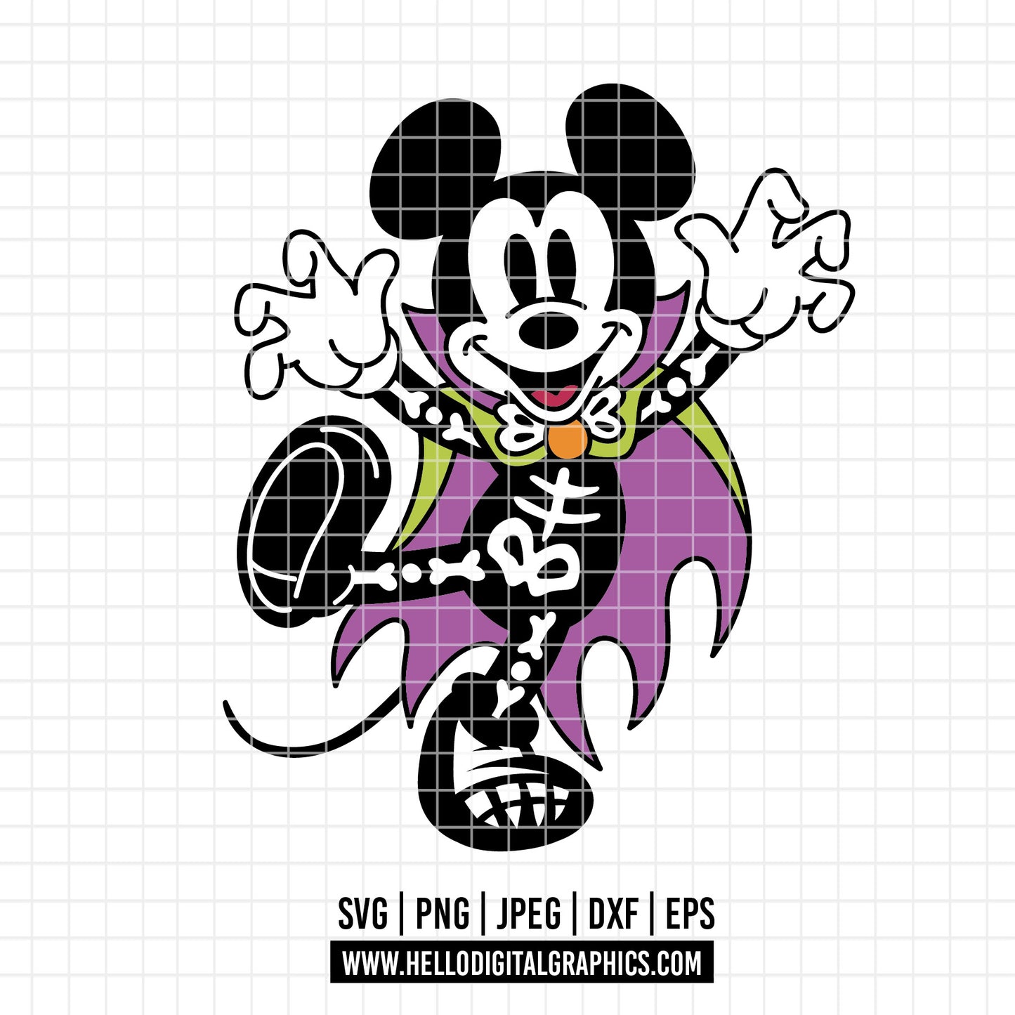 COD3764 - Mickey ghost svg, Halloween svg, Mickey svg, Disney svg