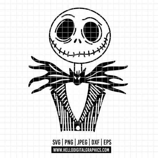 COD3770 - Nightmare Before Christmas svg, Jack Skellington svg, Halloween png