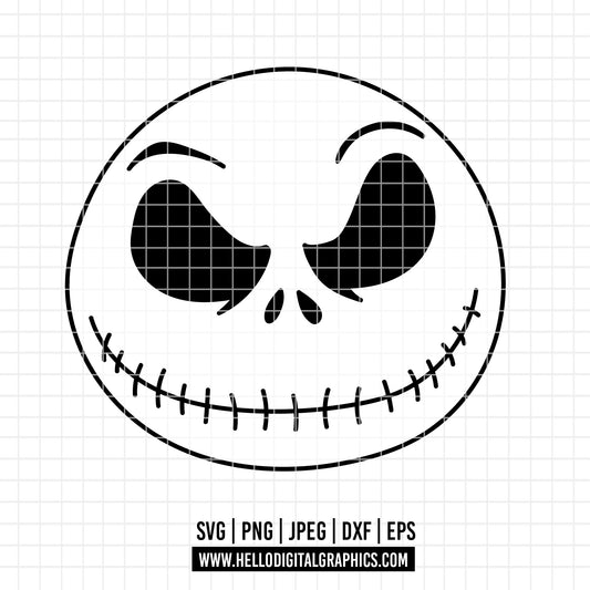 COD3777 - Nightmare Before Christmas svg, Jack Skellington svg, Halloween png