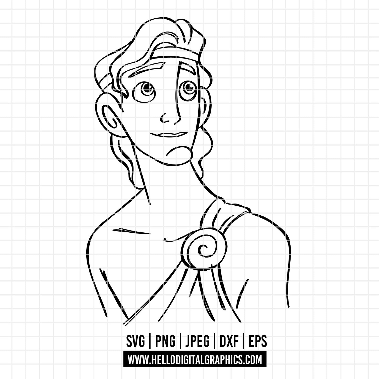 COD3783 - Hercules movie SVG, EPS, PNG File, Cricut, Digital, Printable, Hercules svg