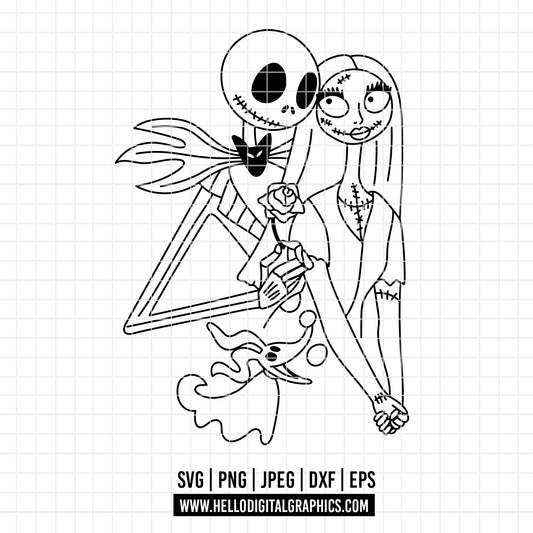 COD3788 - Nightmare Before Christmas svg, Jack Skellington svg, Halloween png