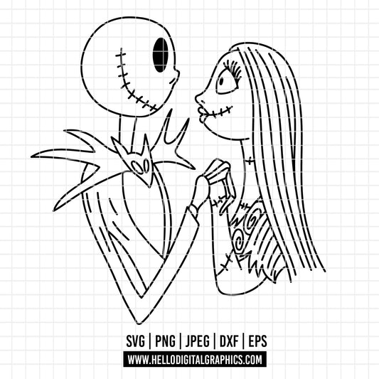 COD3790 - Nightmare Before Christmas svg, Jack Skellington svg, Halloween png