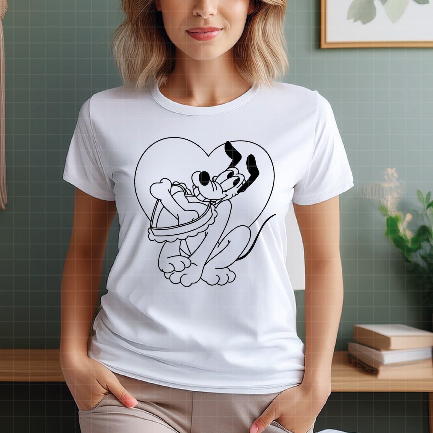 COD3792 - Pluto svg, dog svg, Pluto Silhouette, Cricut, disney svg