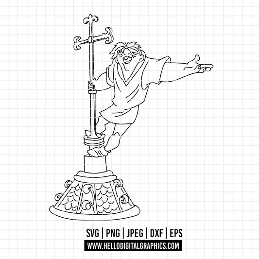 COD3800 - The Hunchback of Notre Dame svg, The Hunchback of Notre Dame cricut