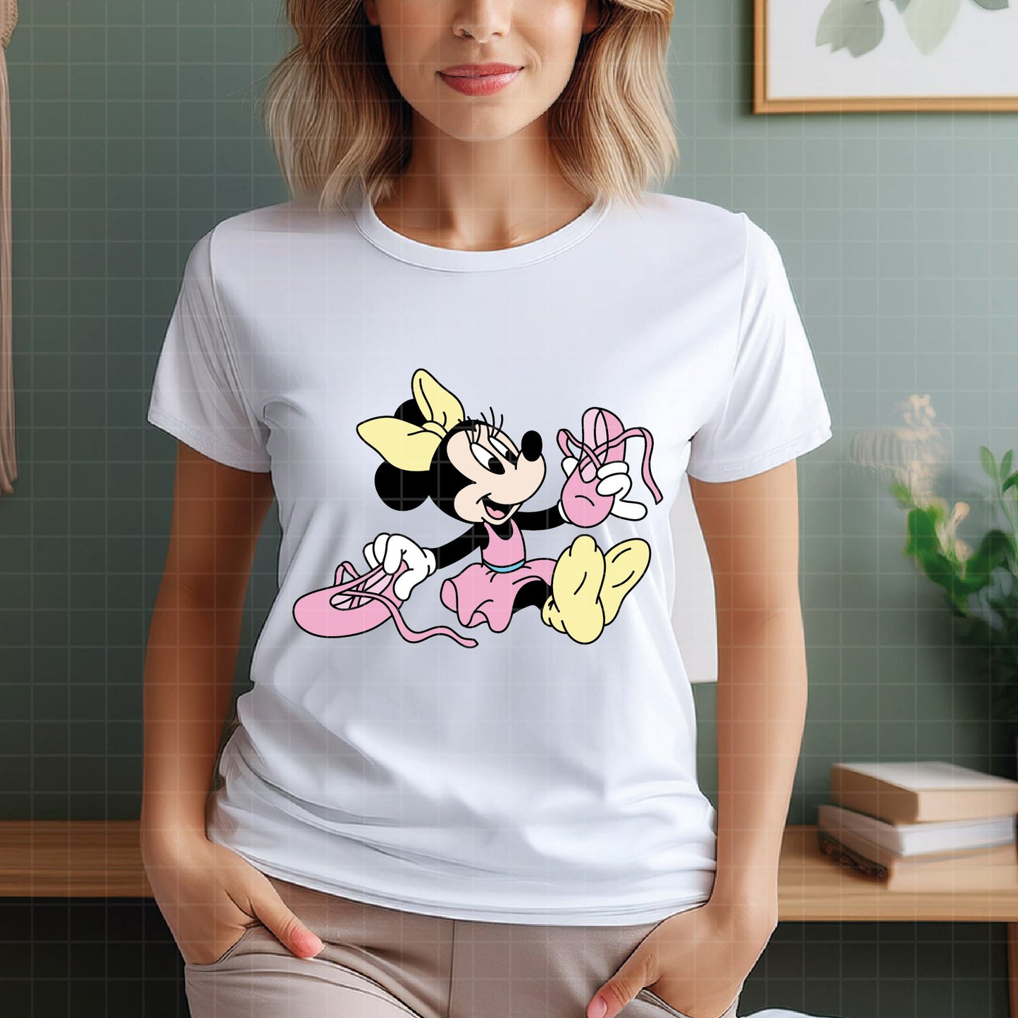 COD3802 - Minnie ballet svg, Disney ballet  svg, disneyland t shirt svg, Disney svg, dtf, sublimation