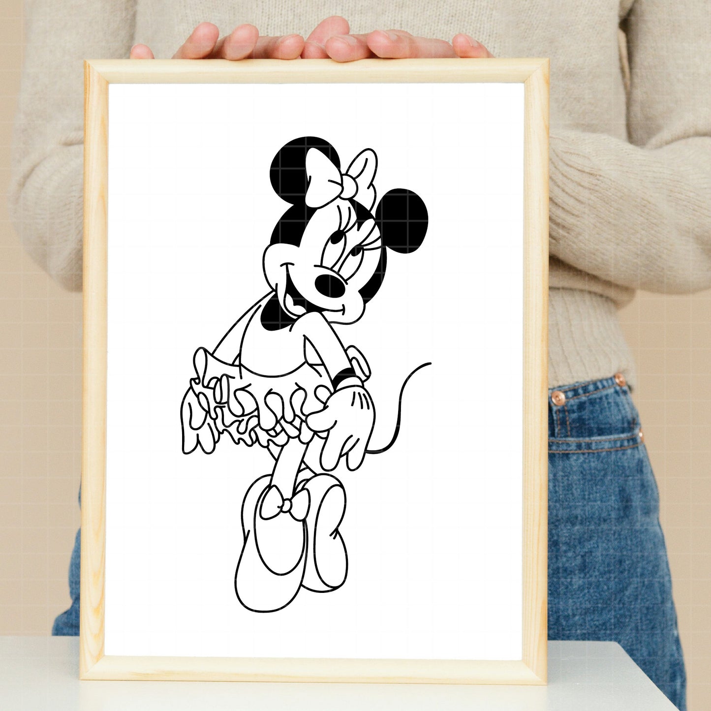 COD3803 - Minnie ballet svg, Disney ballet  svg, disneyland t shirt svg, Disney svg, dtf