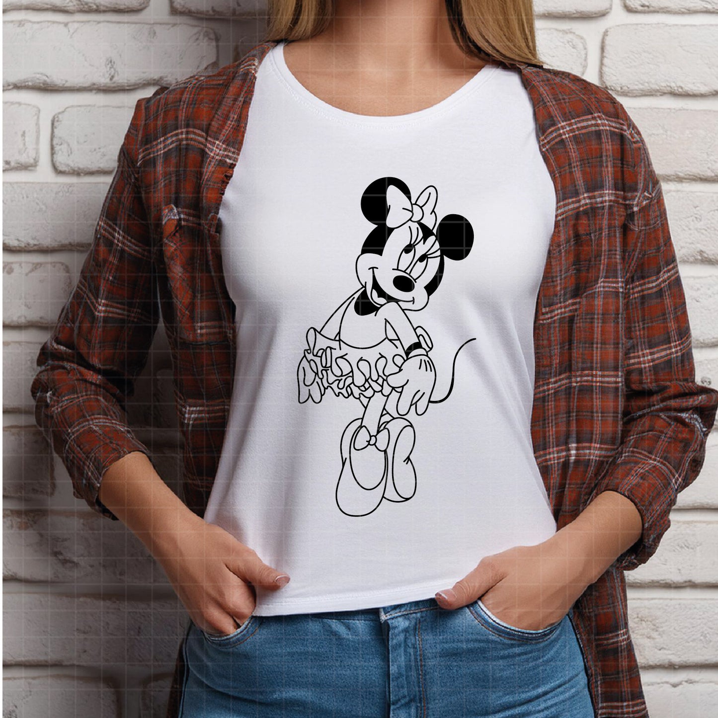 COD3803 - Minnie ballet svg, Disney ballet  svg, disneyland t shirt svg, Disney svg, dtf