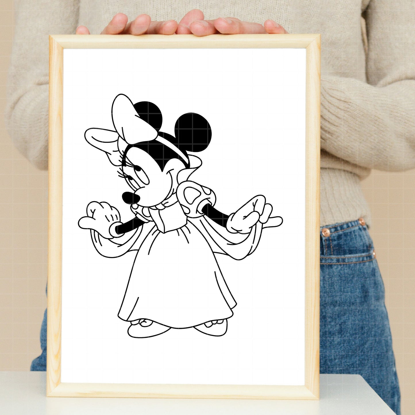 COD3806 - Minnie Snow White png, Princess png, Snow White and the Seven Dwarfs png
