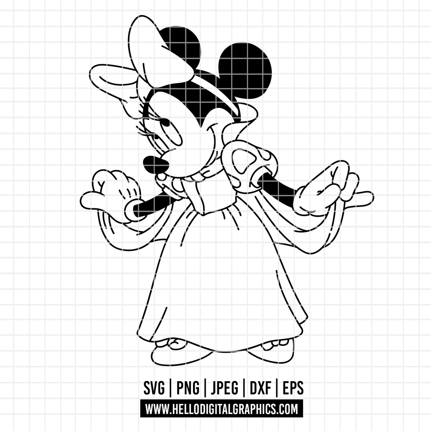 COD3806 - Minnie Snow White png, Princess png, Snow White and the Seven Dwarfs png