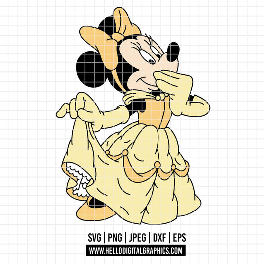 COD3807 - Minnie belle svg, Minnie svg, Spring svg, Disney svg, disneyland t shirt svg, Disney svg